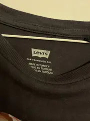 Vorschaubild 4 von Damen T-Shirt Schwarz Gr. 36/S mit Blumenprint Logo Casual