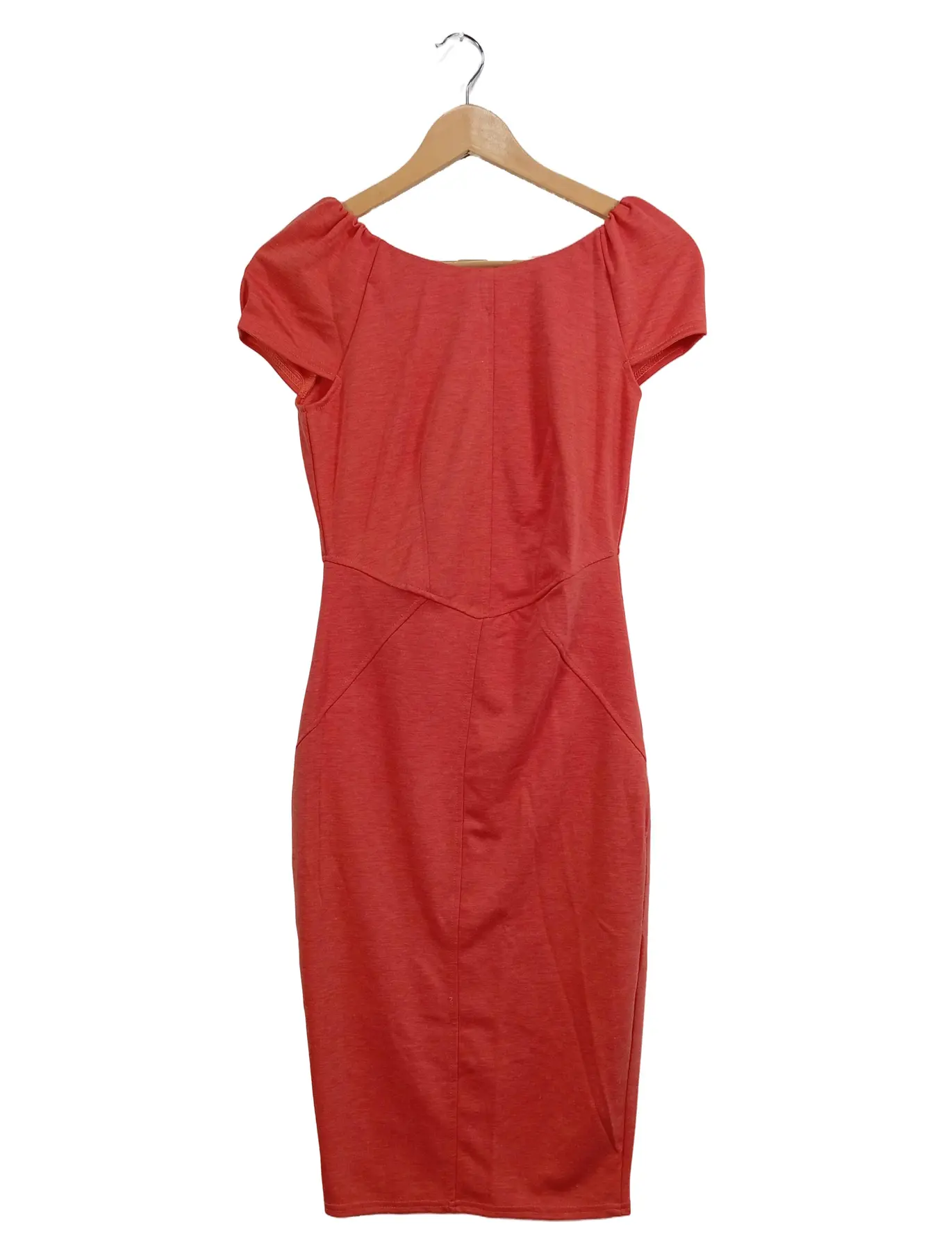 CLOSET LONDON Etuikleid Bleistiftkleid Business Elegant Rot Gr. 34 XS