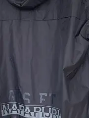 Vorschaubild 5 von Herren Outdoorjacke L Schwarz Kapuze Logo Print Polyester