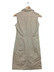 Vorschaubild 2 von Damen Blusenkleid Gr. 38/M Beige Hemdblusenkleid Casual Klassisch