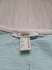 Vorschaubild 6 von Damen T-Shirt Gr. S türkis Basic Kurzarm Baumwolle V-Ausschnitt