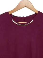 Vorschaubild 2 von Damen Freizeitkleid Strickkleid Gr. 40/L Lila Casual