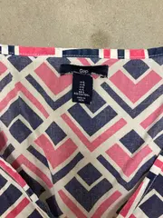 Vorschaubild 4 von Sommerkleid Damen Gr. L Geometrisch Midikleid Baumwolle Mehrfarbig