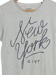Vorschaubild 4 von EDC Herren T-Shirt New York City Print Grau Gr. M Casual