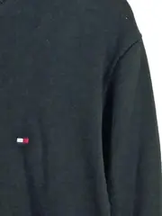 Vorschaubild 3 von Herren Pullover V-Ausschnitt Baumwolle Gr. S Schwarz
