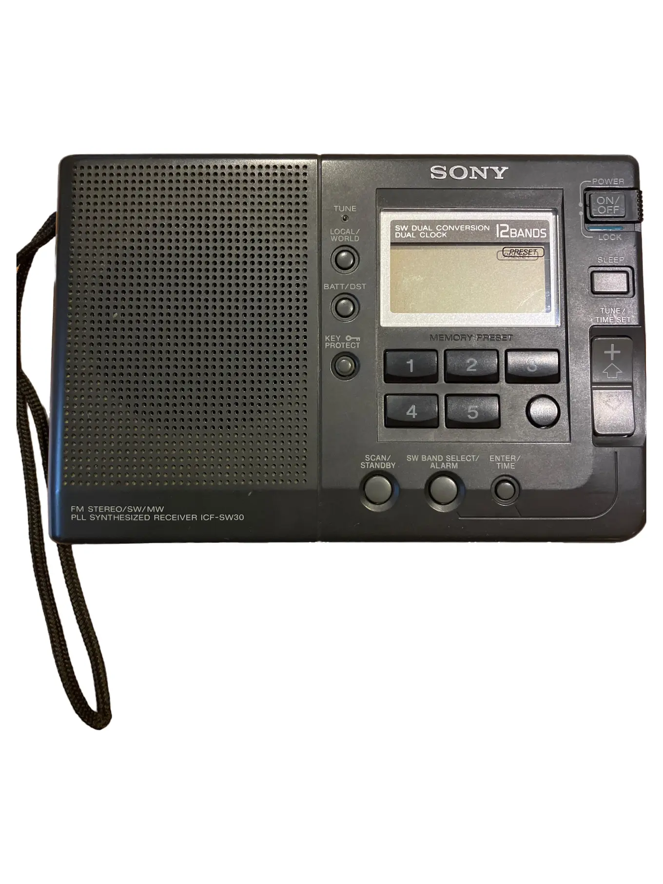 SONY ICF-SW30 Weltempfänger Tragbares Radio Schwarz
