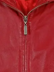 Vorschaubild 3 von Damen Lederjacke Gr. 40/L Rot Echtleder Elegant