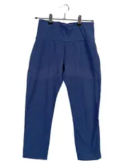 Vorschaubild 1 von Damen Capri Leggings Gr. 38 Blau Basic Baumwolle