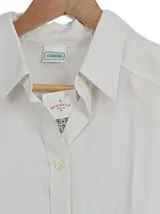 Vorschaubild 3 von canda Damen Business Hemd Gr. 42 Weiß Langarm Bluse elegant Büro