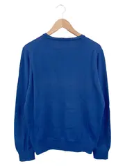 Vorschaubild 2 von MAN Pullover Herren 48/M Blau V-Ausschnitt Baumwolle Casual