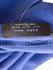 Vorschaubild 3 von MAN Pullover Herren 48/M Blau V-Ausschnitt Baumwolle Casual