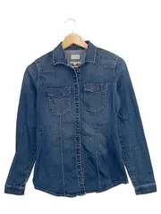 Vorschaubild 1 von Hemdbluse Damen Jeanshemd Gr. 36/S Blau Casual Langarm