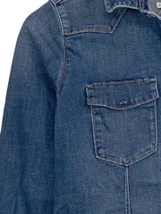 Vorschaubild 2 von Hemdbluse Damen Jeanshemd Gr. 36/S Blau Casual Langarm