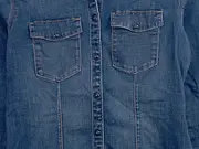 Vorschaubild 3 von Hemdbluse Damen Jeanshemd Gr. 36/S Blau Casual Langarm