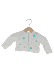 Vorschaubild 1 von Baby Mädchen Strickjacke Gr. 68 (6 Monate) Weiß Charmant