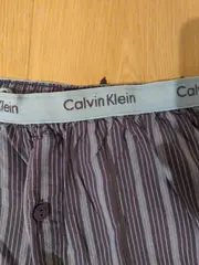 Vorschaubild 3 von Herren Schlafhose Pyjamahose gestreift Gr. M Baumwolle Grau