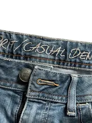 Vorschaubild 4 von Damen Jeans Shorts Gr. 29 Blau Casual Denim Bermuda