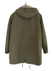 Vorschaubild 5 von Parka Herren Oliv Kapuze Baumwolle Gr. XL