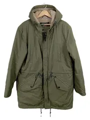 Vorschaubild 1 von Parka Herren Oliv Kapuze Baumwolle Gr. XL