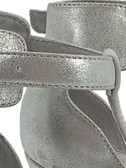 Vorschaubild 3 von Damen Sandaletten T-Bar Elegant Silber Gr. 39