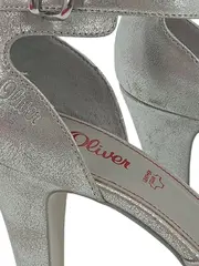 Vorschaubild 2 von Damen Sandaletten T-Bar Elegant Silber Gr. 39