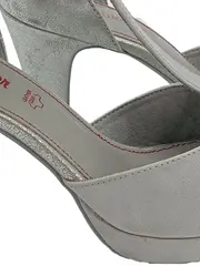 Vorschaubild 4 von Damen Sandaletten T-Bar Elegant Silber Gr. 39