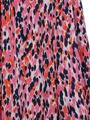 Vorschaubild 3 von M&S Damen Bluse Langarm Mehrfarbig Abstrakt Gr. 42/XL Polyester