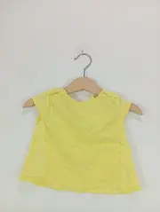 Vorschaubild 2 von Mädchen T-Shirt Gr. 68 Gelb Lochmuster Casual