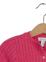 Vorschaubild 4 von Baby Strickjacke Cardigan Pink Gr. 80 12M Zopfmuster