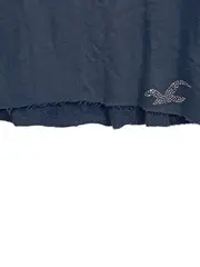 Vorschaubild 3 von Damen Pullover Gr. 36/S Blau Casual Cropped Strass