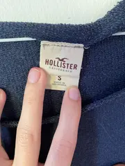 Vorschaubild 5 von Damen Pullover Gr. 36/S Blau Casual Cropped Strass