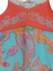 Vorschaubild 2 von Mädchen Top Gr. 116 Mehrfarbig Paisley Rüschen Stickerei