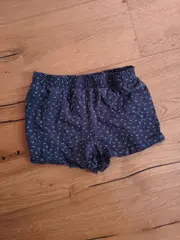 Vorschaubild 3 von Mädchen Shorts Gr. 140 Grau Gepunktet Elastikbund Sommer