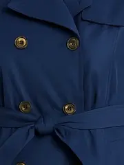 Vorschaubild 2 von Trenchcoat Damen Gr. 36/S Klassisch Blau