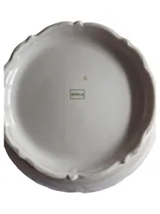 Vorschaubild 2 von Dessertschüssel Porzellan Weiß Klassisch Strukturmuster 25cm