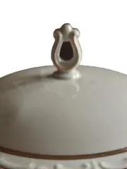 Vorschaubild 3 von Dessertschüssel Porzellan Weiß Klassisch Strukturmuster 25cm