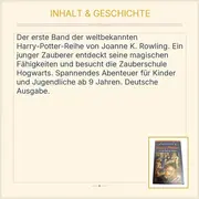 Vorschaubild 3 von Harry Potter und der Stein der Weisen Joanne K. Rowling Buch Band 1