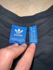 Vorschaubild 5 von Damen Pullover Sweatshirt Trefoil Logo Print Freizeit S Schwarz 36