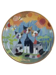 Vorschaubild 1 von R. Wachtmeister Sammelteller Katze Sonnenblume Mehrfarbig 9cm
