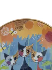 Vorschaubild 4 von R. Wachtmeister Sammelteller Katze Sonnenblume Mehrfarbig 9cm