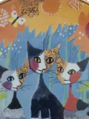 Vorschaubild 3 von R. Wachtmeister Sammelteller Katze Sonnenblume Mehrfarbig 9cm
