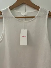 Vorschaubild 3 von Damen Pullunder Gr. 36/S Basic Weiß