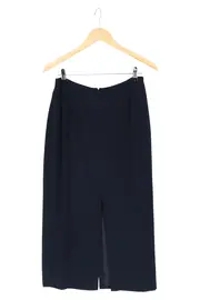 Vorschaubild 1 von Damen Bleistiftrock Gr. 38/M Blau Elegant Klassisch Business Polyester Midi