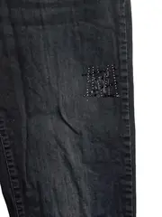 Vorschaubild 4 von Destroyed Jeans 45-521-150 Damen Strukturmuster Schwarz W38