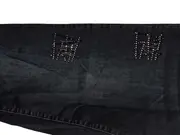 Vorschaubild 3 von Destroyed Jeans 45-521-150 Damen Strukturmuster Schwarz W38