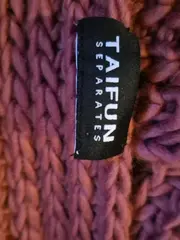 Vorschaubild 4 von Taifun Damen Schal Rot Casual Strickmuster Fransen 190x30cm