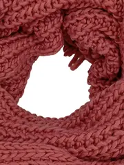 Vorschaubild 3 von Taifun Damen Schal Rot Casual Strickmuster Fransen 190x30cm