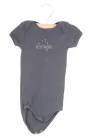 Vorschaubild 1 von Baby Body Kurzarm Grau Gr. 86 Baumwolle Sterne