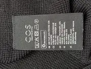 Vorschaubild 4 von Damen Freizeitkleid Gr. 34/XS Schwarz Minimalistisch Rippstrick Kurzarm