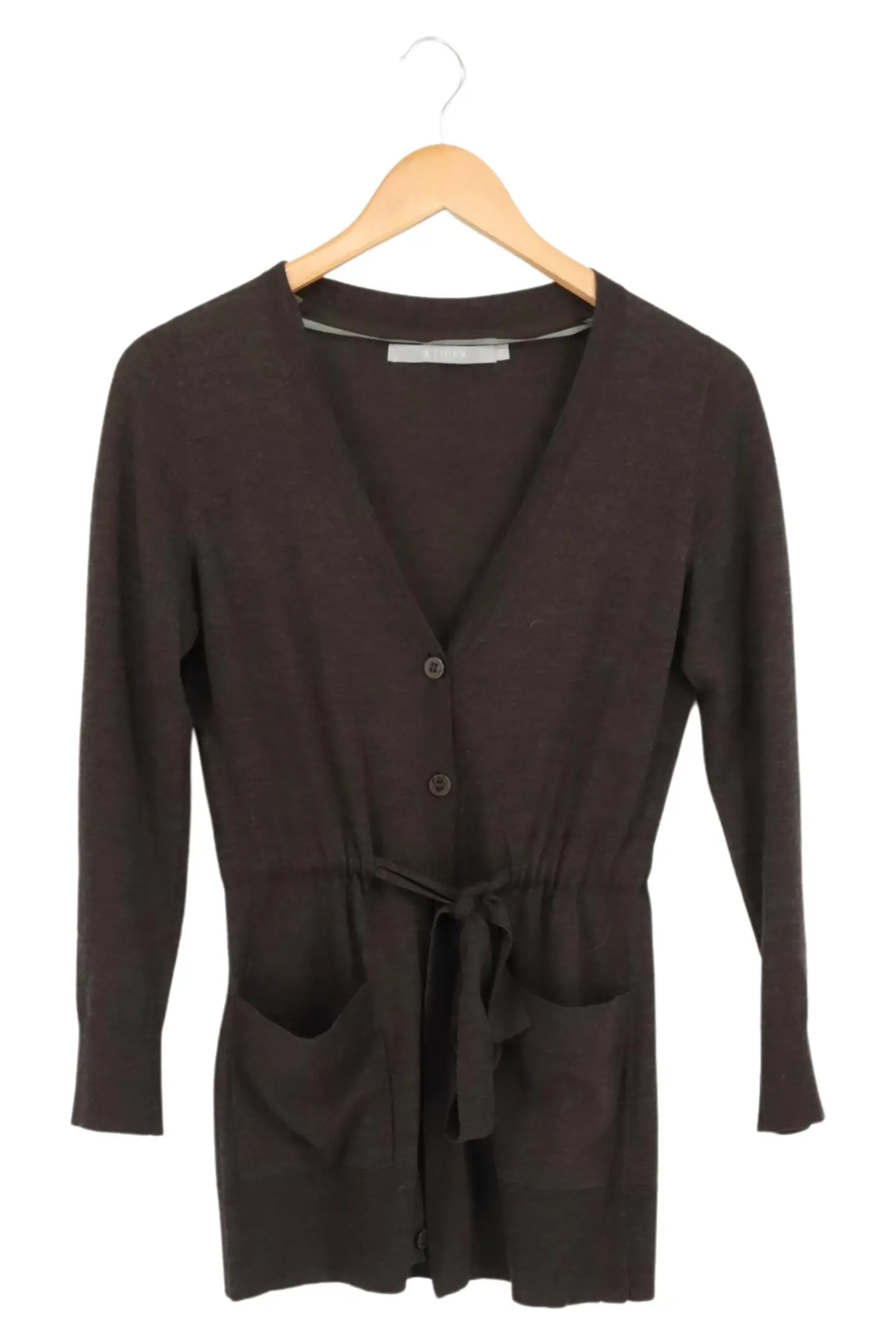 TIGER OF SWEDEN Damen Strickjacke Wolle Braun Gr. 32/XS Casual